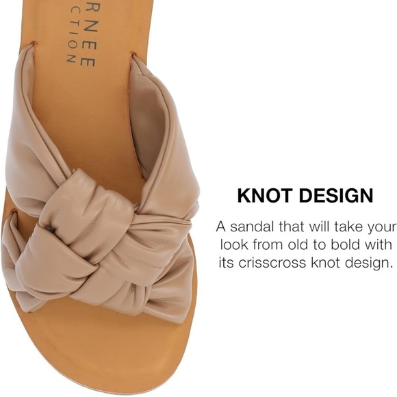 NWOT JOURNEE COLLECTION Tru Comfort Kianna Sandal Brown 7.5 Boho Cottagecore - Picture 5 of 10